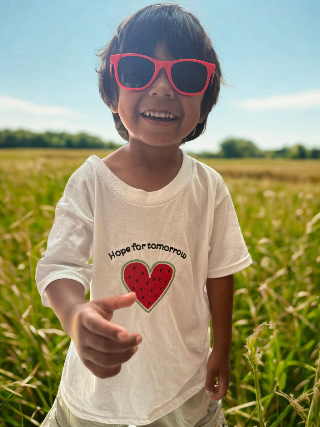 Hope for tomorrow toddler t-shirt (White)