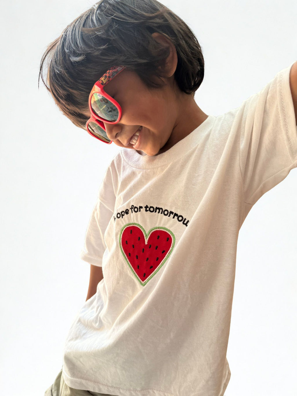 Hope for tomorrow toddler t-shirt (White)