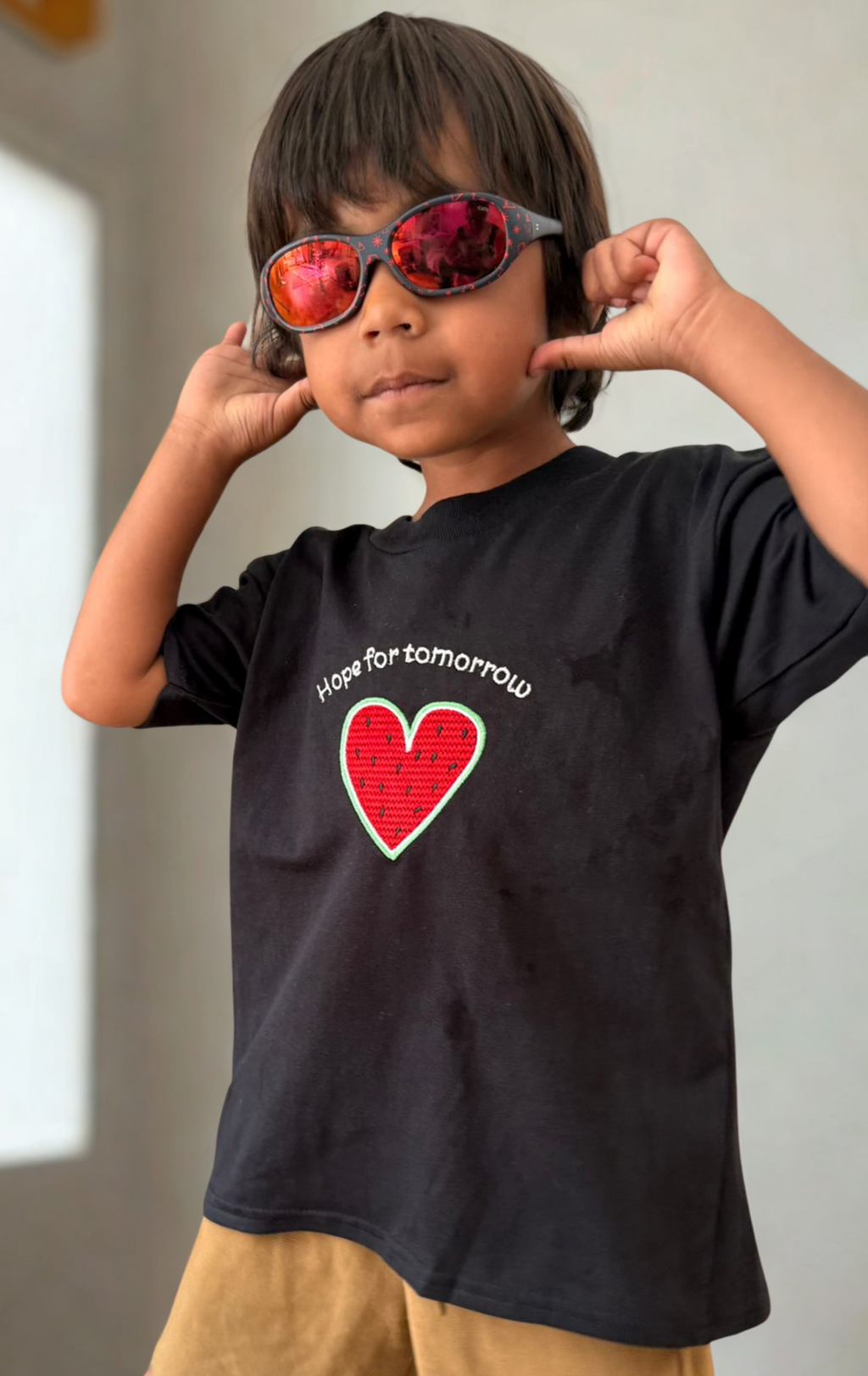 Hope for tomorrow toddler t-shirt (Black)