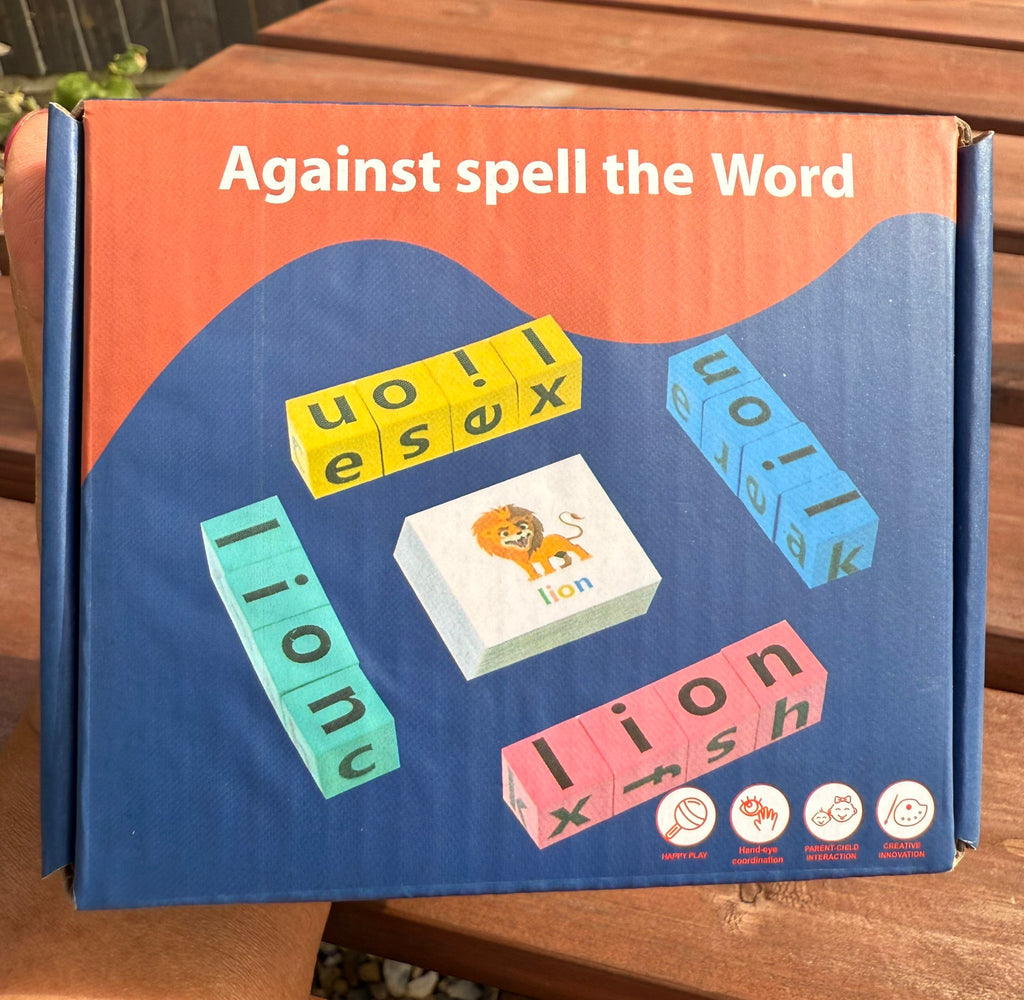 Wooden Blocks Spelling Game